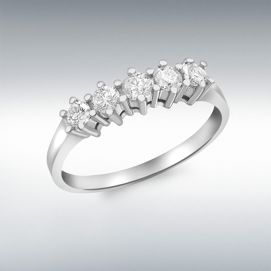 9ct White Gold 0.50ct Diamond Ring