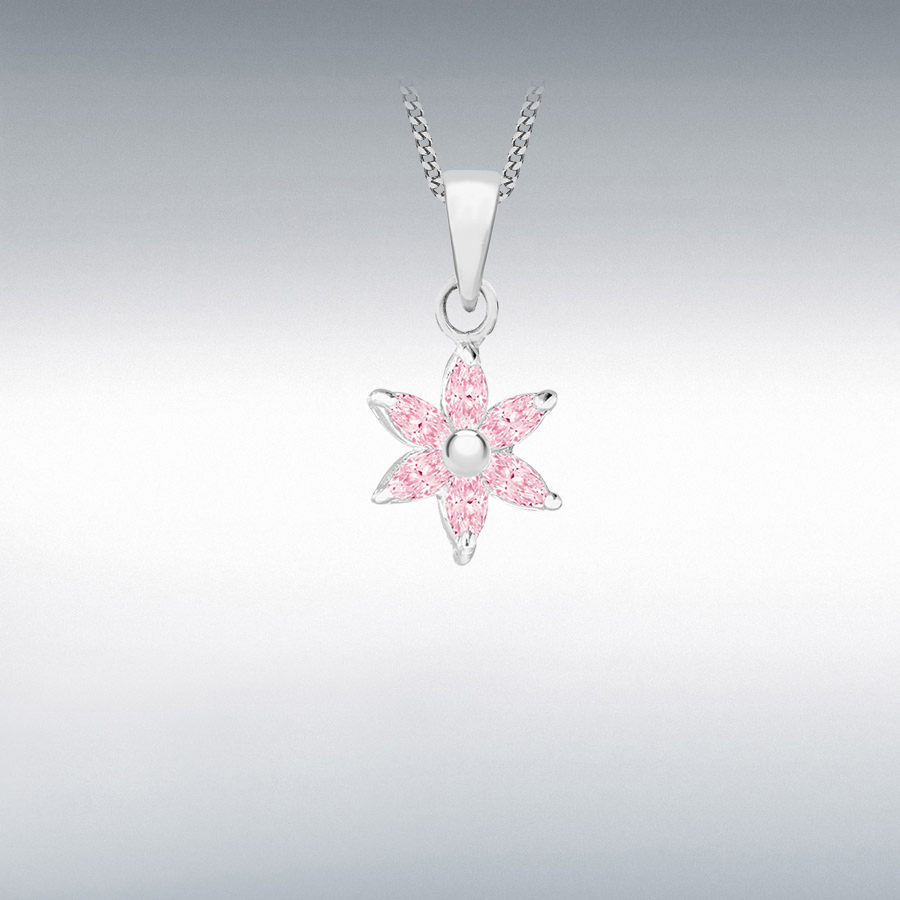 PINK CZ FLOWER