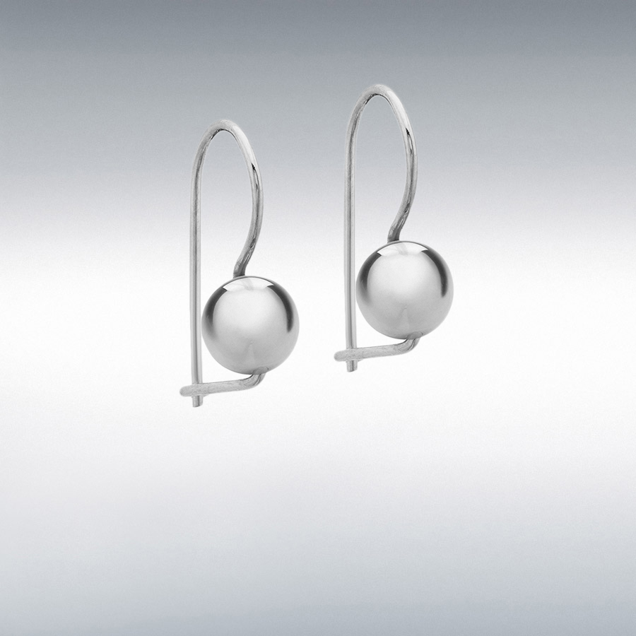 Sterling Silver 6mm Ball Drop Earrings