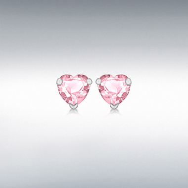 PINK CZ HEART