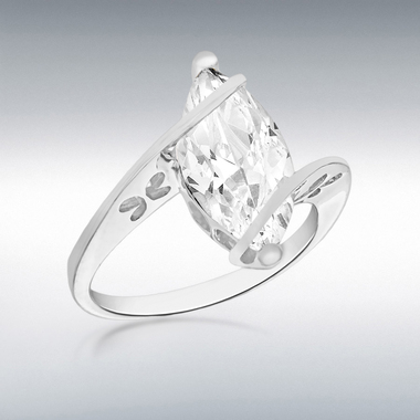 CZ NAVETTE RING