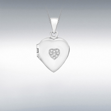 CZ HEART LOCKET